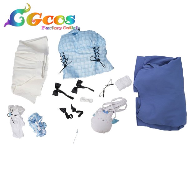 画像9: バーチャルYouTuber　VTuber　Fuwawa Abyssgard (フワワ・アビスガード)　カジュアル衣装　コスプレ衣装 (9)