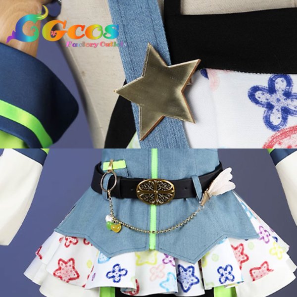 画像10: ラブライブ! School idol project　小泉花陽　クレヨン編　覚醒後　コスプレ衣装 (10)