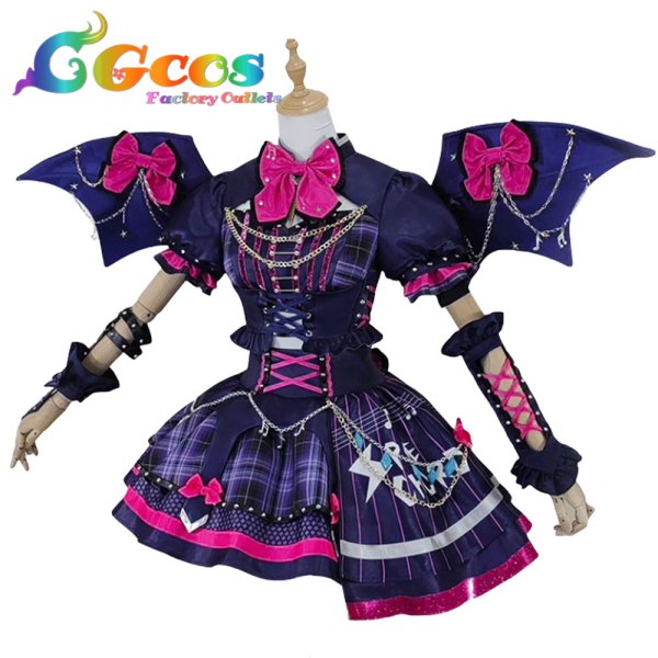 画像1: アイカツスターズ!　桜庭ローラ　ロックマイハートコーデ　コスプレ衣装 (1)