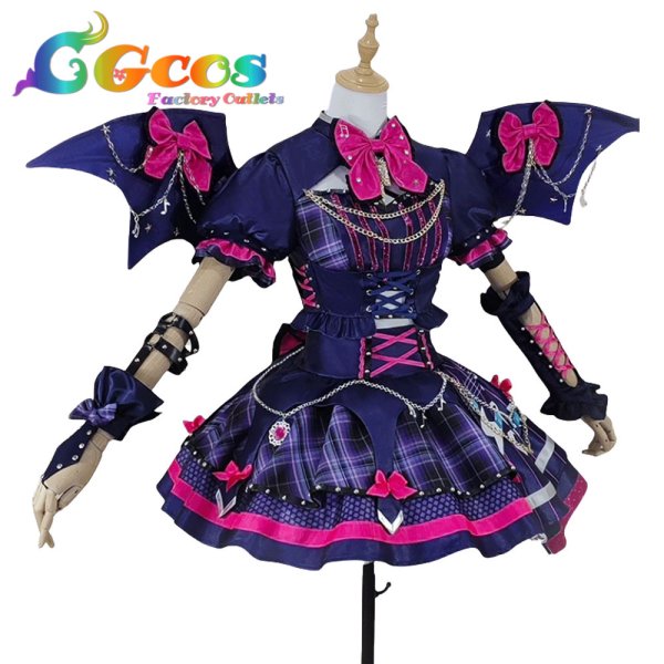 画像2: アイカツスターズ! 桜庭ローラ ロックマイハートコーデ コスプレ衣装 (2)