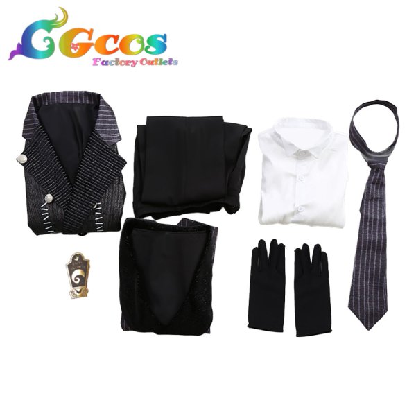 画像5: ツイステッドワンダーランド マレウス・ドラコニア ナイトメアースーツ コスプレ衣装 (5)