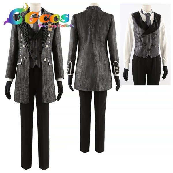 画像6: ツイステッドワンダーランド マレウス・ドラコニア ナイトメアースーツ コスプレ衣装 (6)