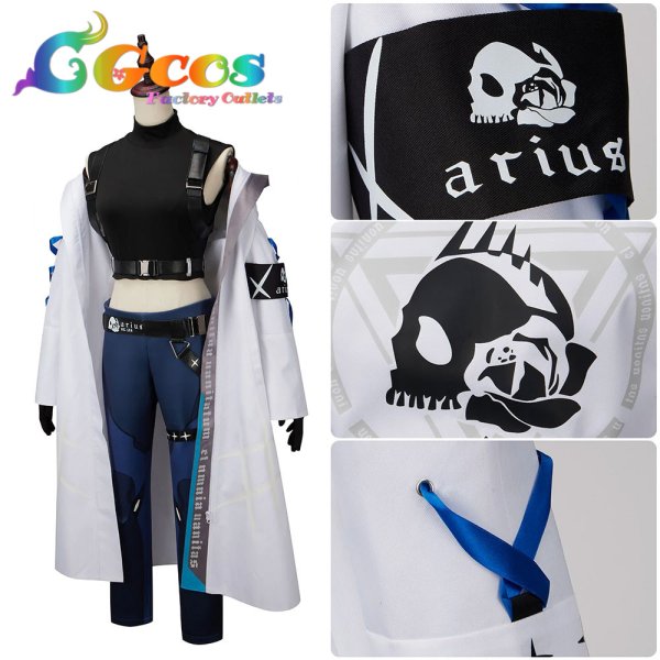 画像4: ブルーアーカイブ　錠前サオリ　コスプレ衣装 (4)