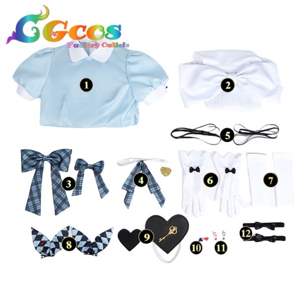 画像4: ラブライブ! School idol project　GiGOコラボカフェ　全員　園田海未　高坂穂乃果　南ことり　西木野真姫　星空凛　小泉花陽　絢瀬絵里　矢澤にこ　東條希　コスプレ衣装 (4)