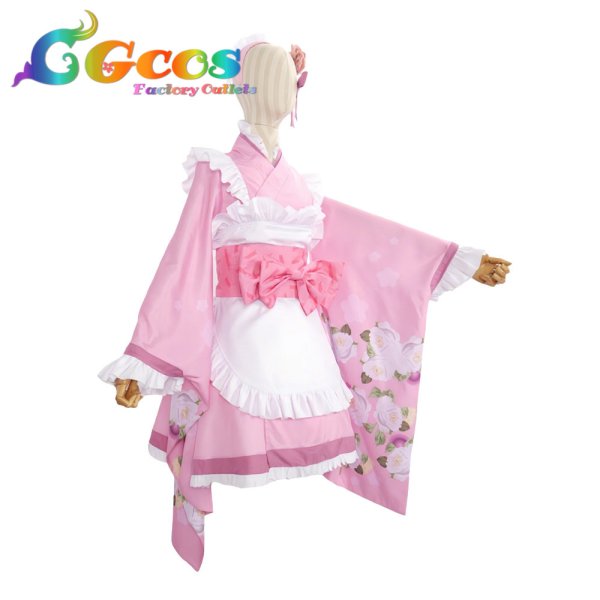 画像2: 2.5次元の誘惑　天乃リリサ　和風メイド　コスプレ衣装 (2)