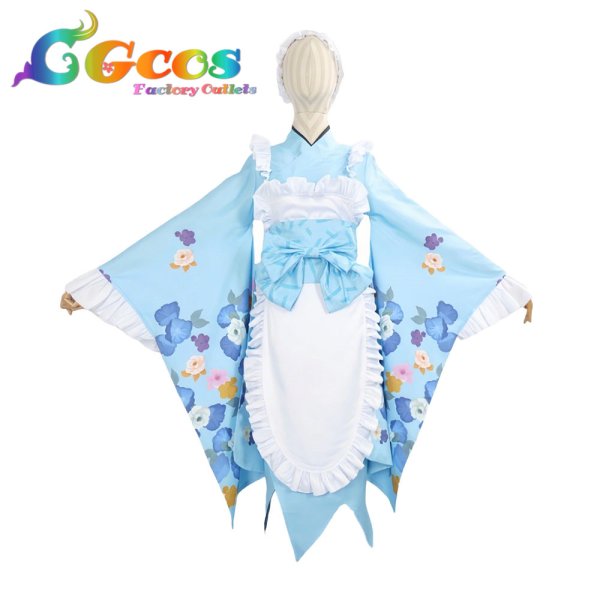 画像1: 2.5次元の誘惑　ノノア　和風メイド　コスプレ衣装 (1)