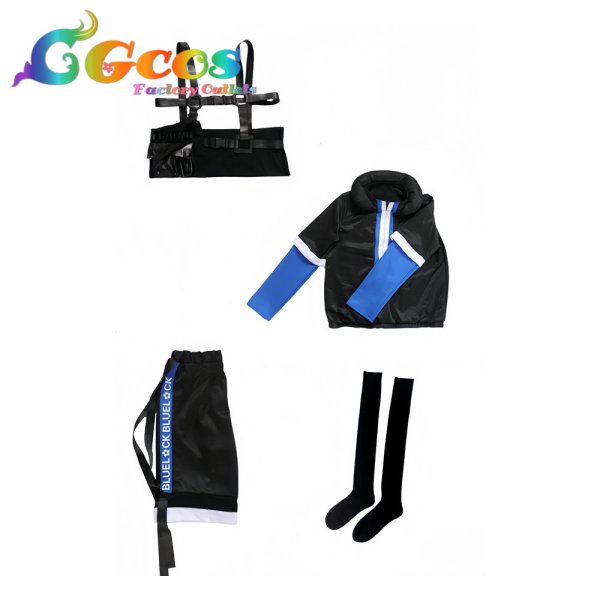 画像4: ブルーロック　蜂楽廻　サイバーパンク　コスプレ衣装 (4)