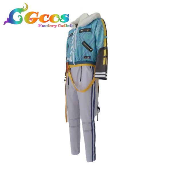 画像2: プロジェクトセカイ カラフルステージ!feat.初音ミク 青柳冬弥 ウィンターキャンプジャケット アウトドアクッキング! コスプレ衣装 (2)