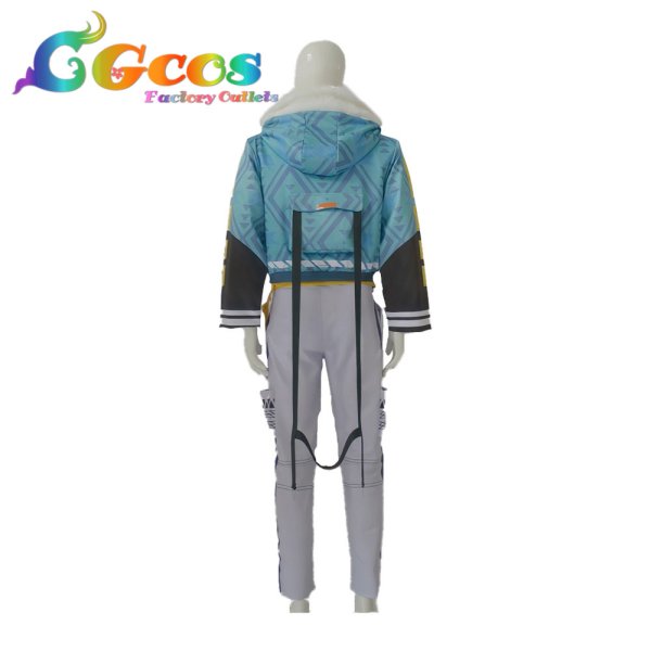 画像3: プロジェクトセカイ カラフルステージ!feat.初音ミク 青柳冬弥 ウィンターキャンプジャケット アウトドアクッキング! コスプレ衣装 (3)