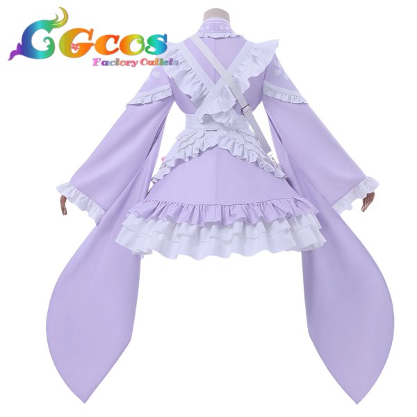 画像2: バーチャルYouTuber　VTuber　結城さくな　和風メイド服　コスプレ衣装 (2)