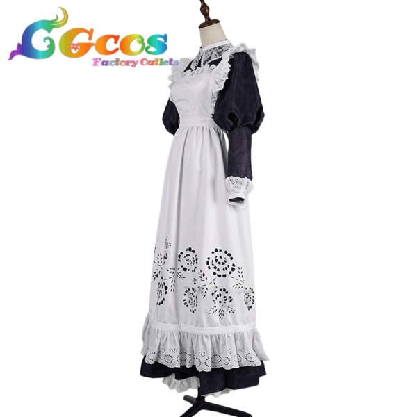 画像2: バーチャルYouTuber　VTuber　オーロ・クロニー　メイド衣装　コスプレ衣装 (2)