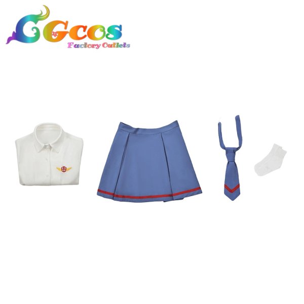 画像4: カードキャプターさくら　木之本桜　友枝中学校　夏制服　コスプレ衣装 (4)