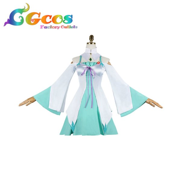 画像1: Re:ゼロから始める異世界生活　エミリア（パックのコーデ）　コスプレ衣装 (1)
