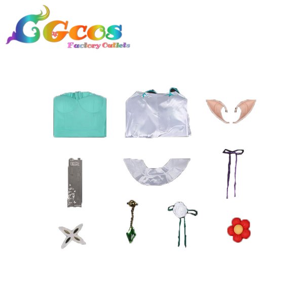 画像4: Re:ゼロから始める異世界生活　エミリア（パックのコーデ）　コスプレ衣装 (4)