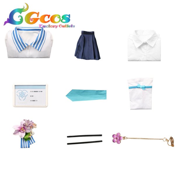 画像4: ブルーアーカイブ　白洲アズサ　ローソンコラボ　コスプレ衣装 (4)