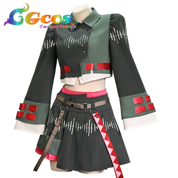 画像2: VOCALOID　重音テト　VOICEPEAK　コスプレ衣装 (2)