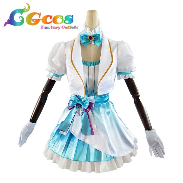 画像1: ラブライブ！サンシャイン!!　小原鞠莉　Aqours　9周年記念　コスプレ衣装 (1)