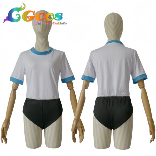 画像4: ブルーアーカイブ　砂狼シロコ　体操服　コスプレ衣装 (4)