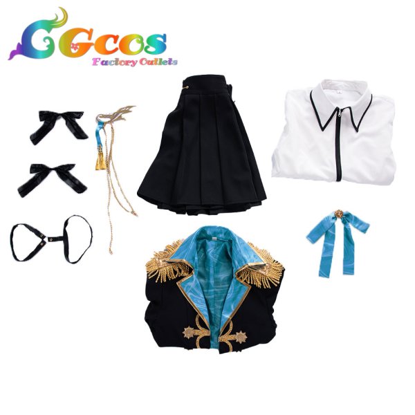 画像8: プロジェクトセカイ カラフルステージ！ feat. 初音ミク　小豆沢こはね　夕暮れ色の笑顔　Bond of Sparkle　コスプレ衣装 (8)