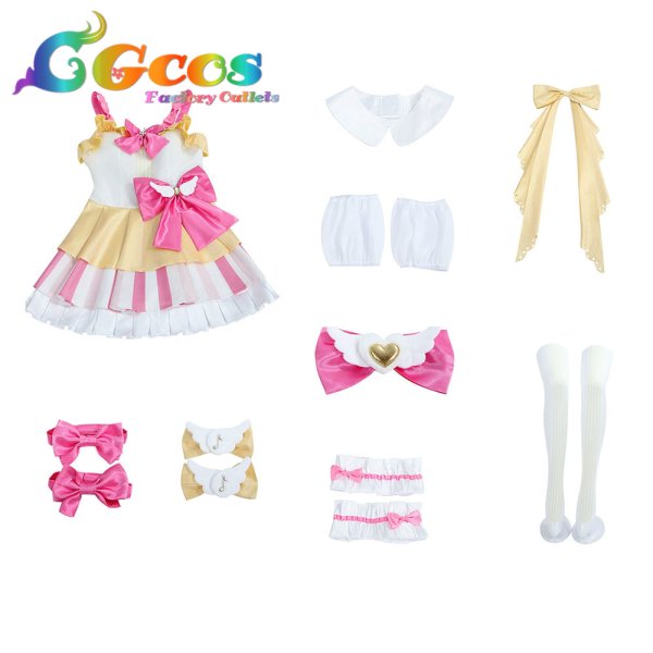 画像4: プリパラ　真中らぁら　トゥインクルリボンサイリウムコーデ　コスプレ衣装 (4)