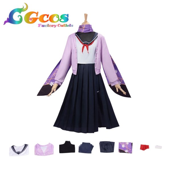 画像4: ブルーアーカイブ　大野ツクヨ　コスプレ衣装 (4)