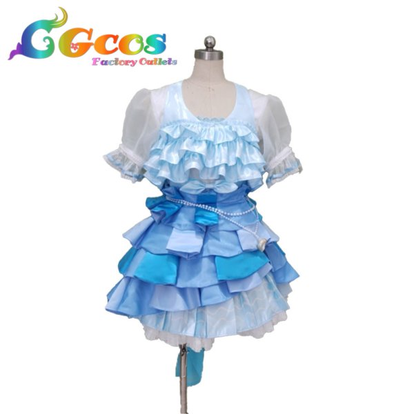 画像2: ラブライブ！虹ヶ咲学園スクールアイドル同好会　A・ZU・NA　Blue!　上原歩夢　桜坂しずく　優木せつ菜　コスプレ衣装 (2)