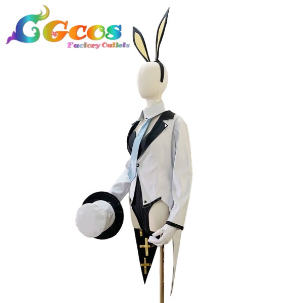 画像2: ブルーアーカイブ　黒崎コユキ　バニーガール　コスプレ衣装 (2)