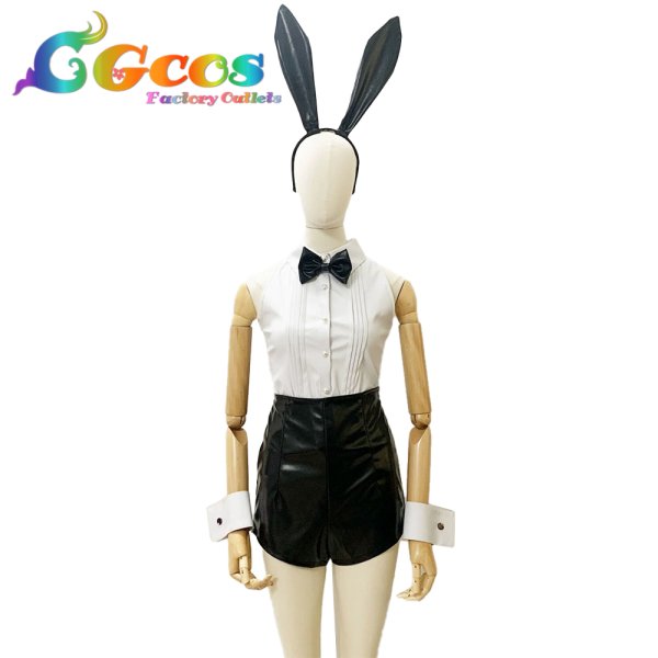 画像1: チェンソーマン　マキマ　バニー　コスプレ衣装 (1)