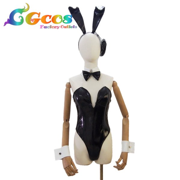 画像1: アズールレーン　ヒンデンブルク　バニーガール　コスプレ衣装 (1)