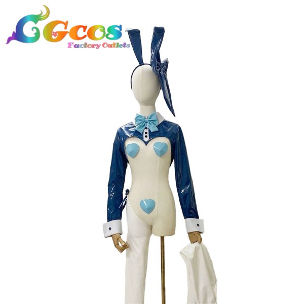 画像1: ブルーアーカイブ　飛鳥馬トキ　バニーガール　コスプレ衣装 (1)