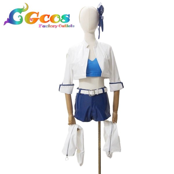 画像1: Fate/Grand Order　FGO　アルトリア・キャスター　レーシングVer.　コスプレ衣装 (1)