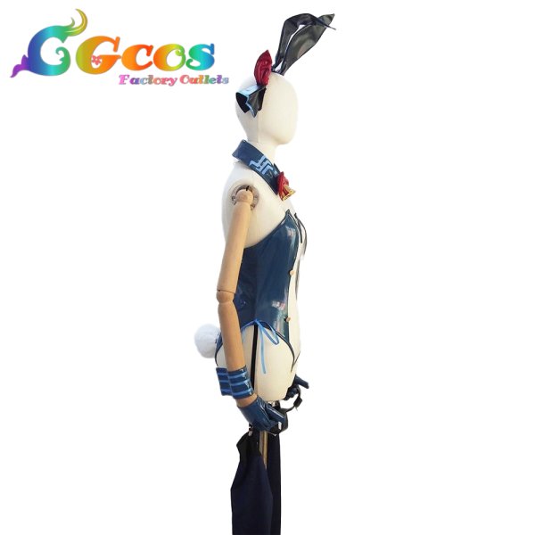 画像2: ブルーアーカイブ　天雨アコ　バニーガール　コスプレ衣装 (2)