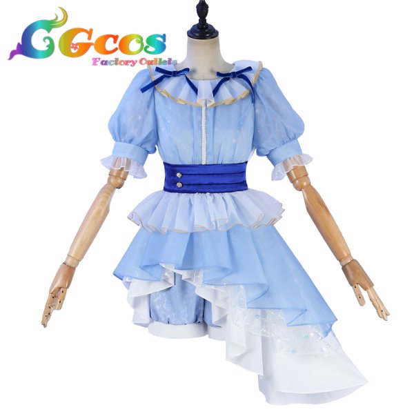 画像1: ラブライブ！サンシャイン!!　Aqours　沼津市制100周年記念コラボ衣装　声優ver.　渡辺曜　小原鞠莉　津島善子　国木田花丸　桜内梨子　黒澤ダイヤ　黒澤ルビィ　高海千歌　松浦果南　コスプレ衣装 (1)