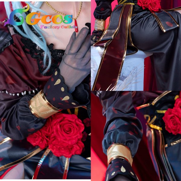 画像4: プロジェクトセカイ カラフルステージ！ feat. 初音ミク　日野森雫　Night rose-queen　糸の花に見とれて　コスプレ衣装 (4)