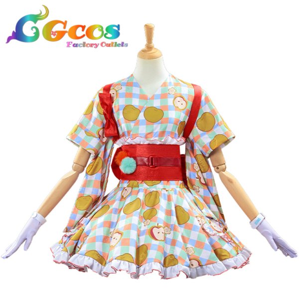 画像1: アークナイツ　テンニンカ(Myrtle)　にぎやかなお祭り　太鼓の達人コラボ　コスプレ衣装 (1)