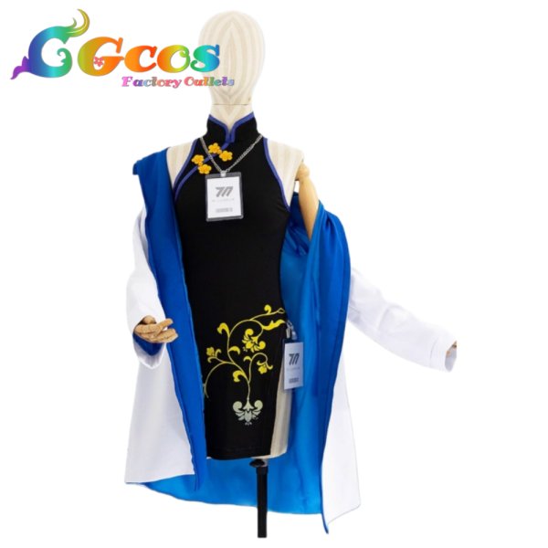 画像1: ブルーアーカイブ　早瀬ユウカ　チャイナドレス　コスプレ衣装 (1)