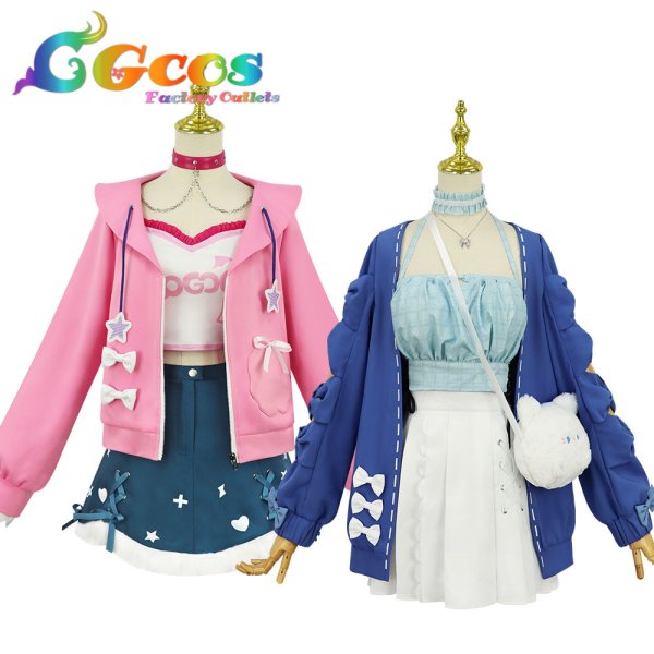 画像1: バーチャルYouTuber　VTuber　フワワ・アビスガード(Fuwawa Abyssgard)　モココ・アビスガード(Mococo Abyssgard)　コスプレ衣装 (1)