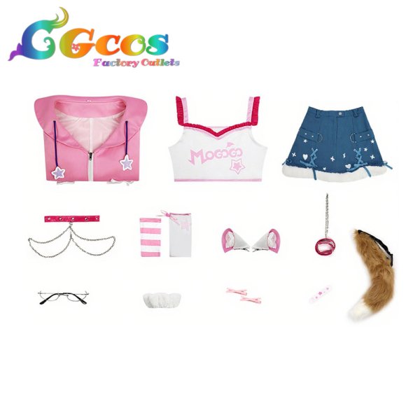 画像5: バーチャルYouTuber　VTuber　フワワ・アビスガード(Fuwawa Abyssgard)　モココ・アビスガード(Mococo Abyssgard)　コスプレ衣装 (5)