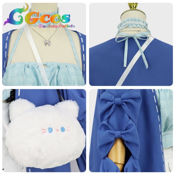 画像8: バーチャルYouTuber　VTuber　フワワ・アビスガード(Fuwawa Abyssgard)　モココ・アビスガード(Mococo Abyssgard)　コスプレ衣装 (8)