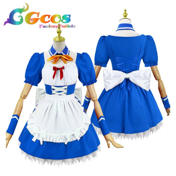 画像4: 新世紀エヴァンゲリオン　式波・アスカ・ラングレー　綾波レイ　メイドVer.　コスプレ衣装 (4)