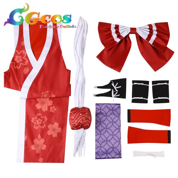 画像4: ストリートファイター6　不知火舞　コスプレ衣装 (4)