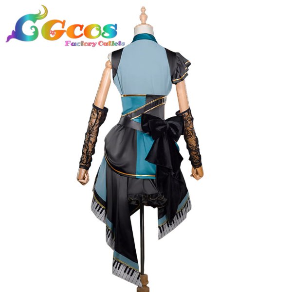 画像4: プロジェクトセカイ カラフルステージ！ feat. 初音ミク　日野森雫　ファシネイティング・アイドル　おまんじゅうでリラックス♪　コスプレ衣装 (4)