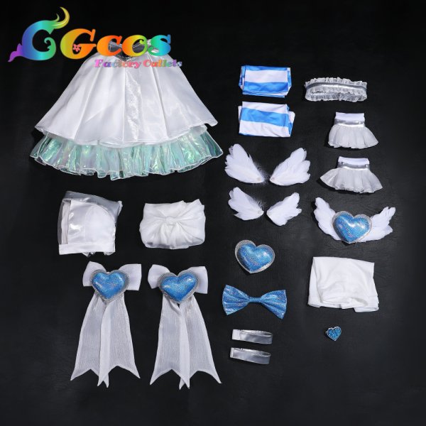 画像9: パンティ&ストッキングwithガーターベルト　ストッキング　天使　コスプレ衣装 (9)