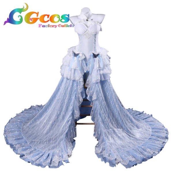 画像1: アズールレーン　チェシャー　ハイネス・イン・ホワイト　コスプレ衣装 (1)