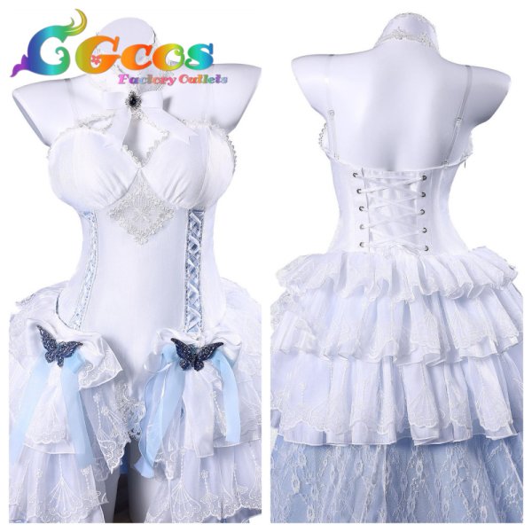 画像4: アズールレーン　チェシャー　ハイネス・イン・ホワイト　コスプレ衣装 (4)