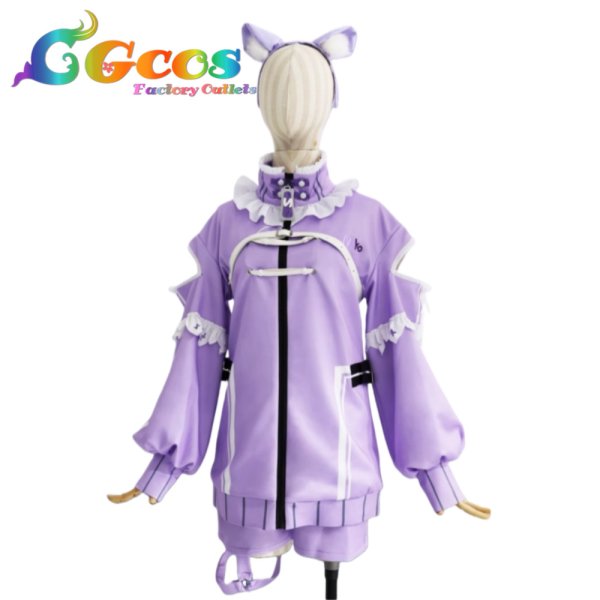 画像1: バーチャルYouTuber　VTuber　猫又おかゆ　メンバーシップ限定衣装　コスプレ衣装 (1)