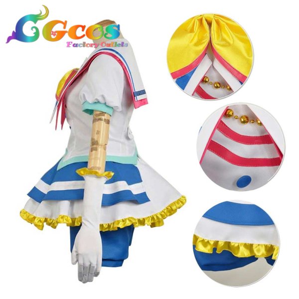 画像3: ラブライブ! School idol project サンシャイン!! Aqours(アクア) Sunshine! 青空Jumping Heart 国木田花丸 コスプレ衣装 (3)