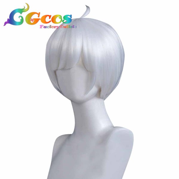 画像2: Sky 星を紡ぐ子どもたち ウィッグ シルバー Bバージョン コスプレ衣装 (2)