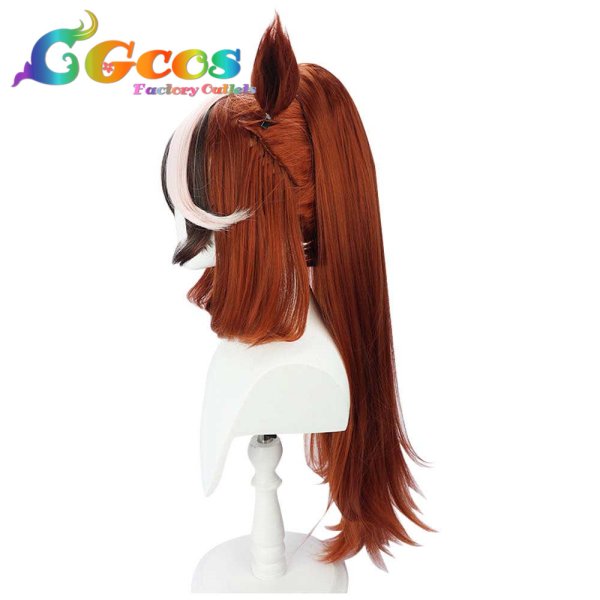 画像2: ウマ娘プリティーダービー ウィッグ シンボリルドルフ 新衣装 コスプレ衣装 (2)