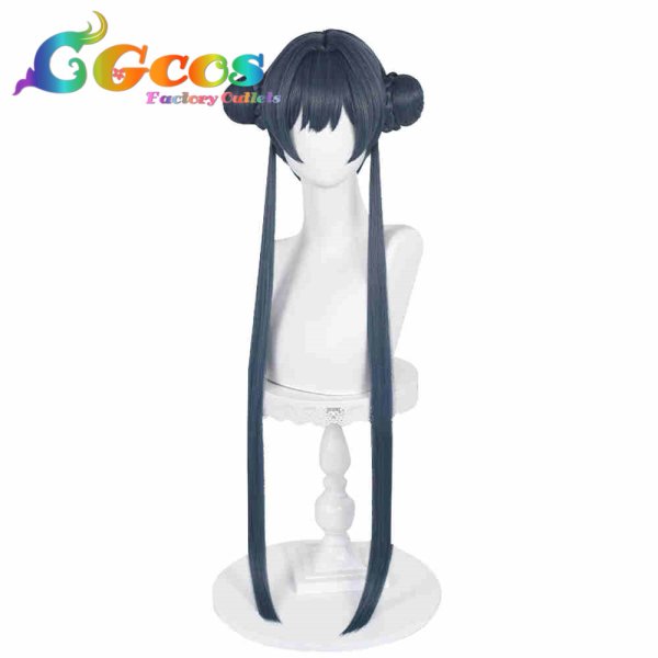 画像1: ブルーアーカイブ　ウィッグ　竜華キサキ　コスプレ衣装 (1)